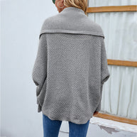WW | Strickpullover mit Fledermausärmeln für Damen