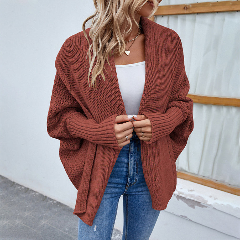 WW | Strickpullover mit Fledermausärmeln für Damen