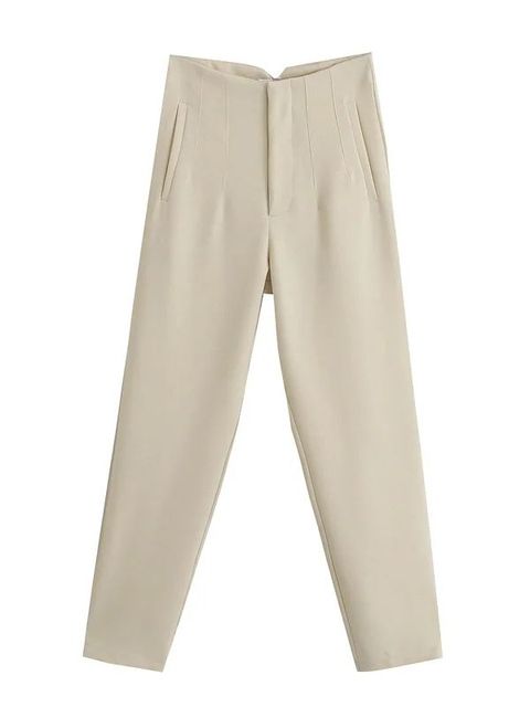 WW Vintage Hose mit geradem Reißverschluss und erhöhter Taille