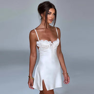 WW | Spitzen-Minikleid mit Spaghettiträger