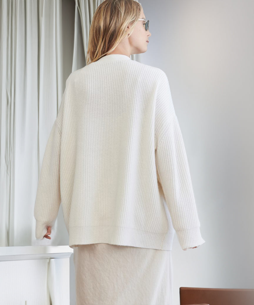 W&W Mode | Strickjacke Übergröße Knopfleiste Strickjacke Damenbekleidung