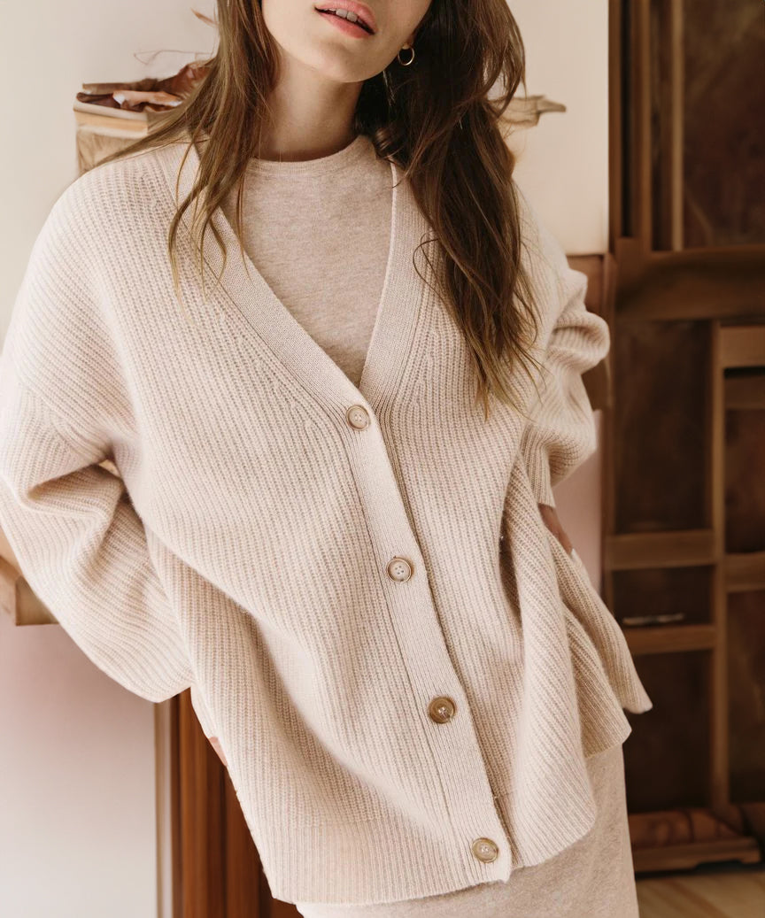 W&W Mode | Strickjacke Übergröße Knopfleiste Strickjacke Damenbekleidung