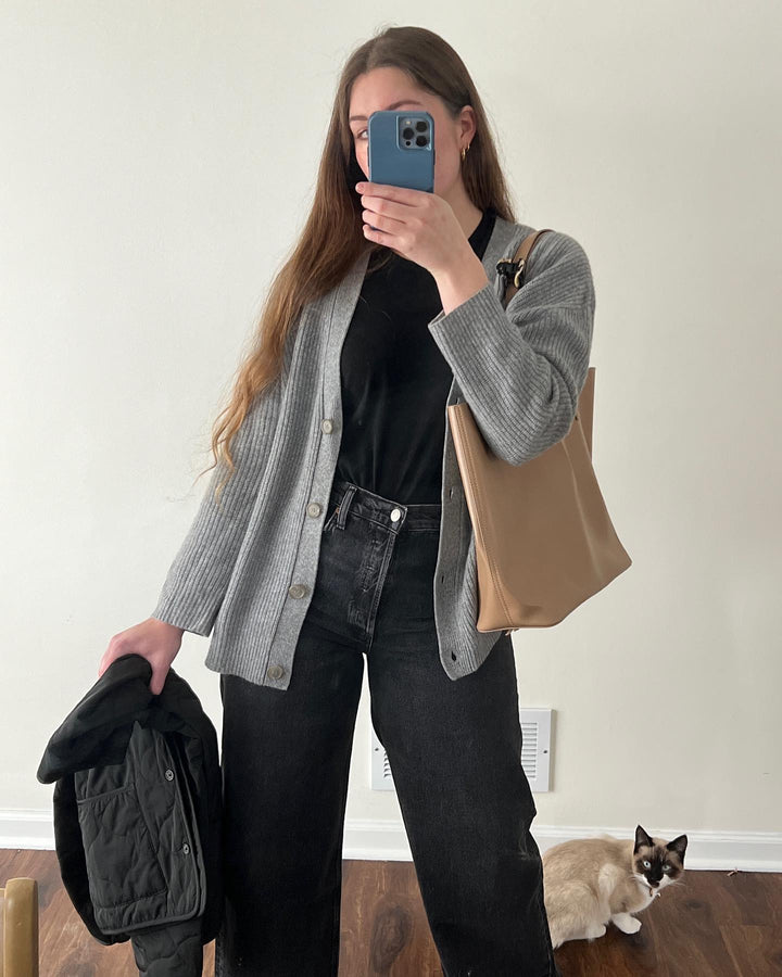 W&W Mode | Strickjacke Übergröße Knopfleiste Strickjacke Damenbekleidung