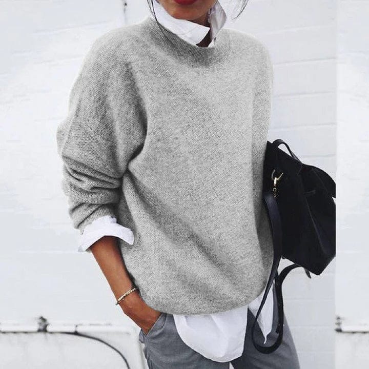 WW | Pullover Rundhals Übergröße Pullover Strickwaren Damen