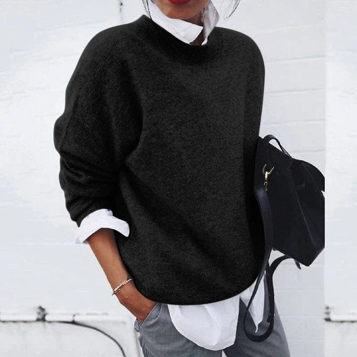 WW | Pullover Rundhals Übergröße Pullover Strickwaren Damen