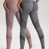 WW | Eleganz Set aus 2 Gepunkteten Fitness-Leggings für Stilvolle Workouts