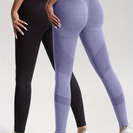 WW | Eleganz Set aus 2 Gepunkteten Fitness-Leggings für Stilvolle Workouts