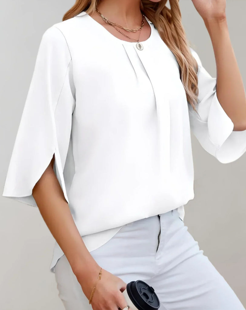 WW | Chiffonbluse mit Glockenärmeln