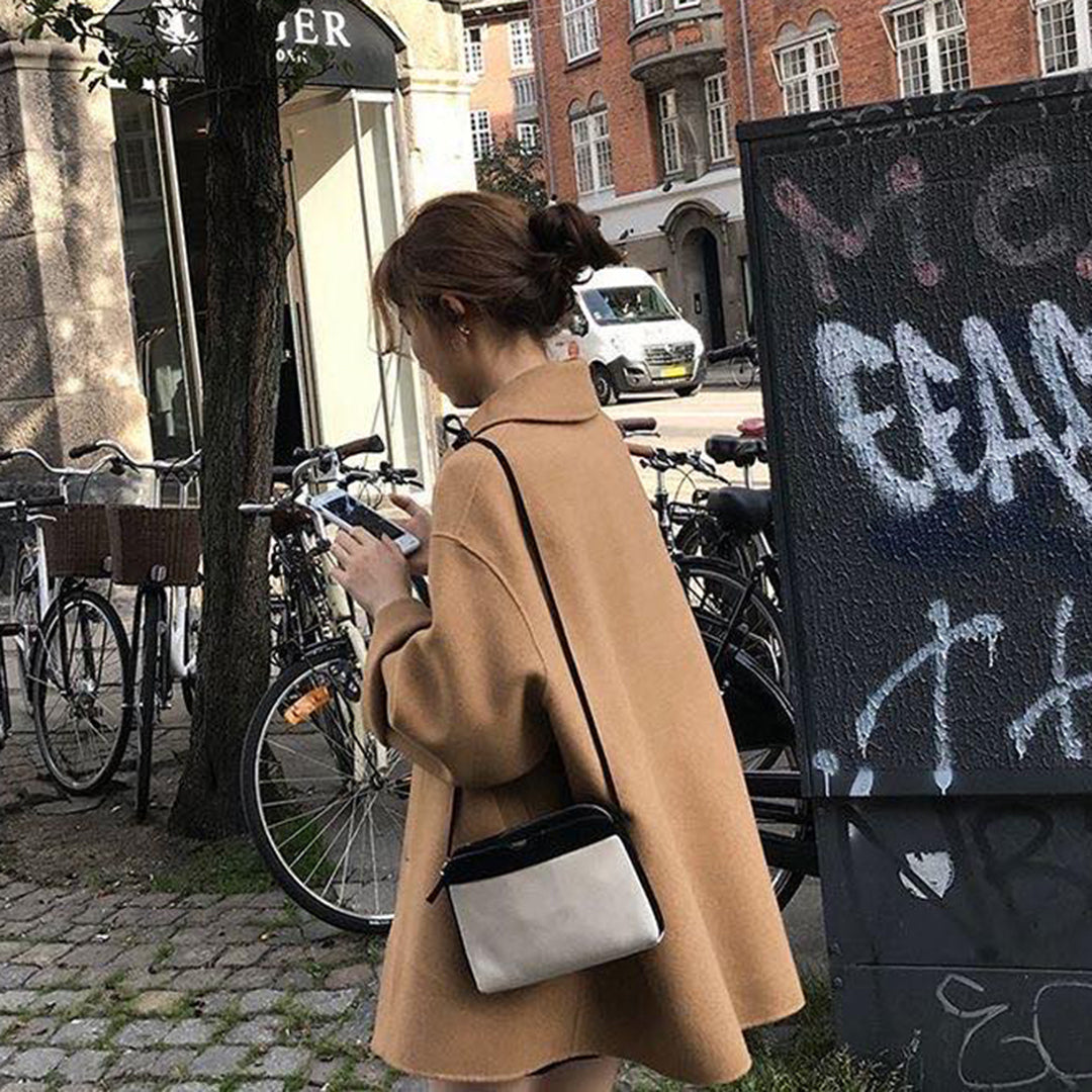 W&W Mode Einreihiger Eleganter Damenmantel
