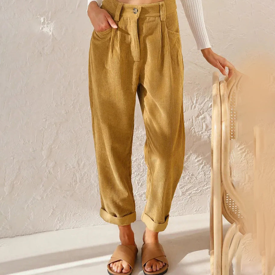 WW | Elegante Hochbundhose aus Cord