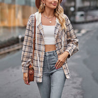 WW - Elegante Kapuzenjacke mit Karodesign