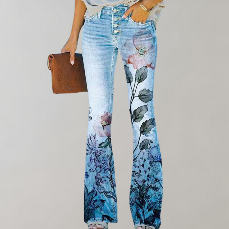 WW | Denim Flare Hose mit Stretch für Damen