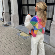 Bunte Strickpullover
