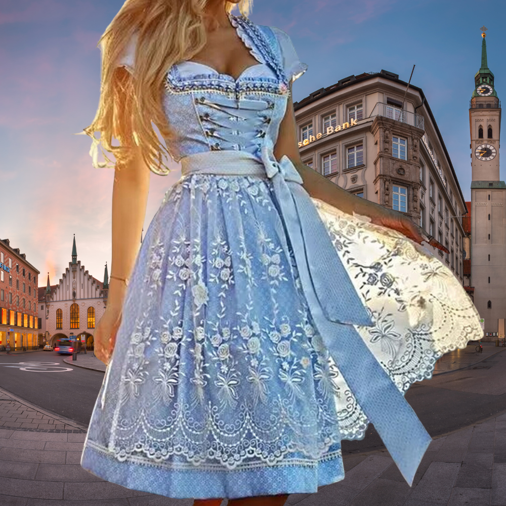 WW | Tracht Einzigartiges Traditionelles Kostüm Für Frauen Mit Schürze Und Bluse