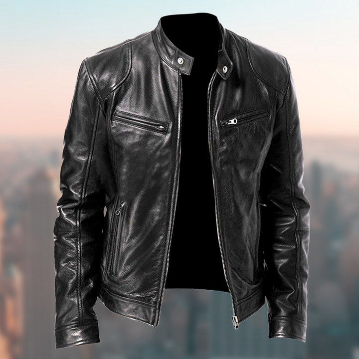W&W Mode | Modische Lederjacke Für Männer