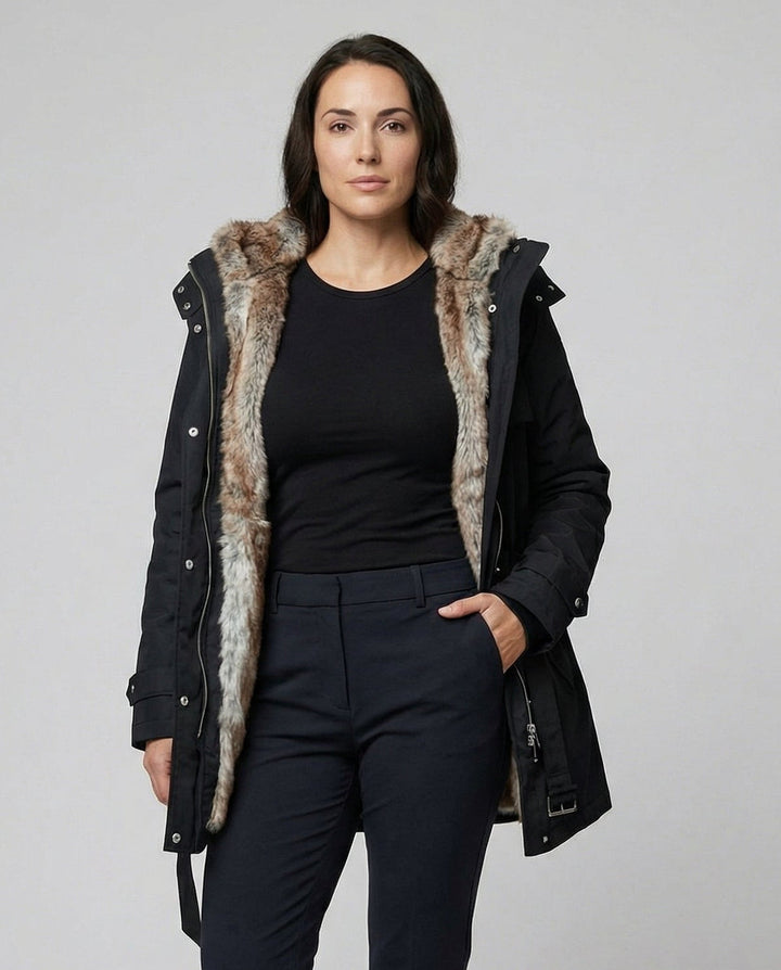 Damen Gefütterte Winterjacke mit elegantem Design & Wärmender Fütterung | W&W Mode