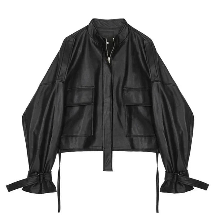 WW | Damen Lederjacke Mit Box Cut