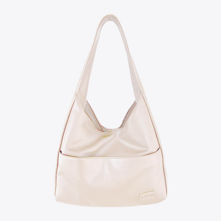 Hobo-Umhängetasche aus Kunstleder Kuriertasche