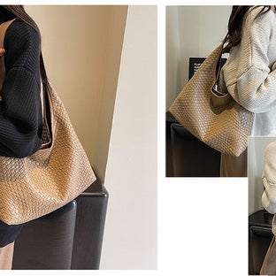 WW | Tasche Vegan Leder Alltag Gewebte Tasche Schultertasche
