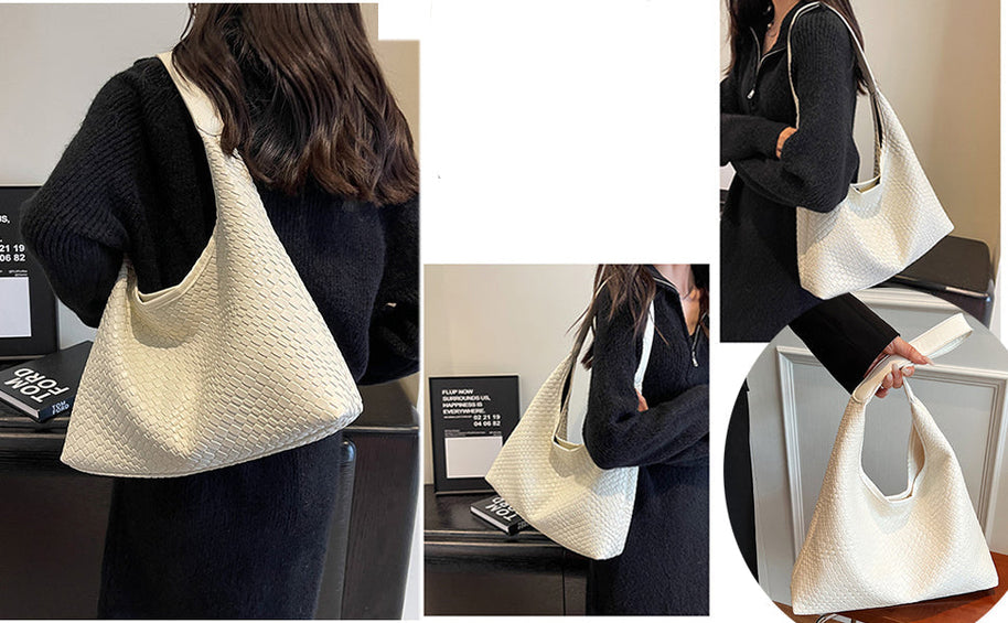 WW | Tasche Vegan Leder Alltag Gewebte Tasche Schultertasche