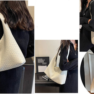 WW | Tasche Vegan Leder Alltag Gewebte Tasche Schultertasche