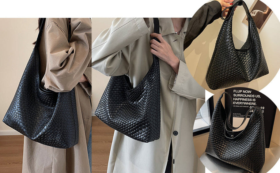 WW | Tasche Vegan Leder Alltag Gewebte Tasche Schultertasche
