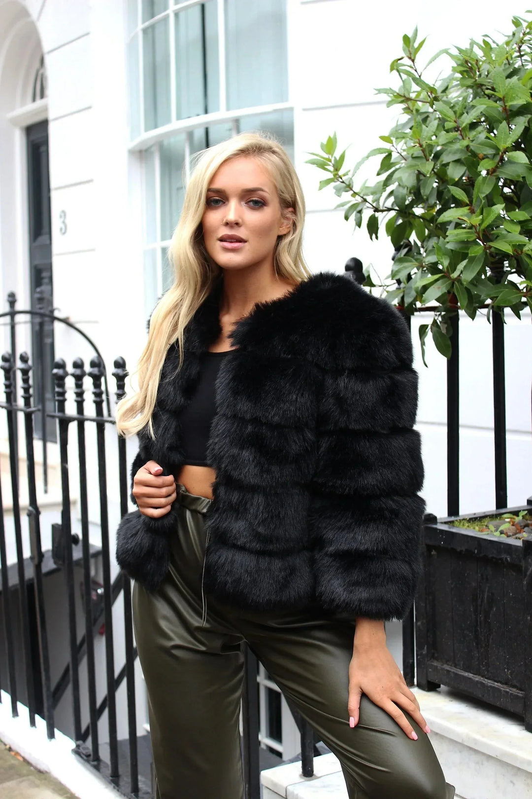 W&W Mode | Warm Kurz Flauschige Jacke Kunstpelzmantel für Damen