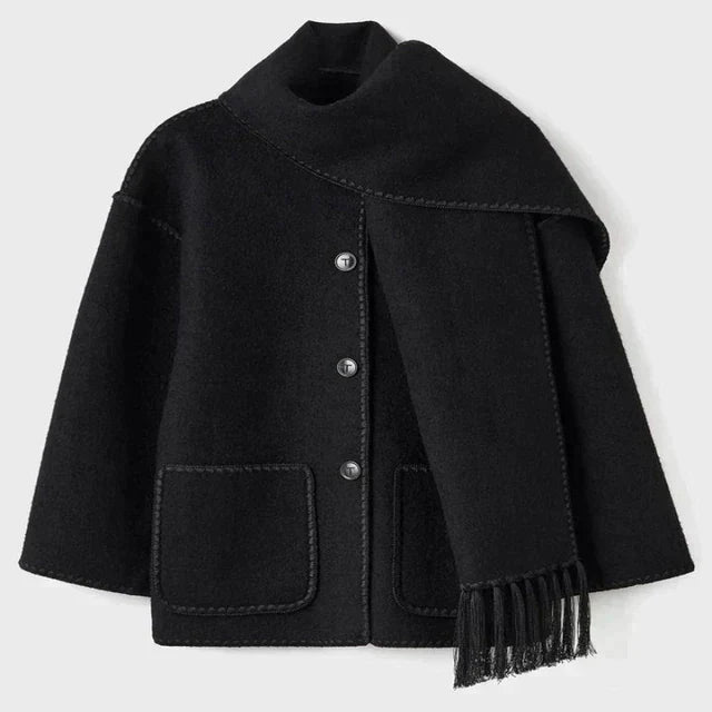 W&W Mode - Statement-Jacke mit Halstuch