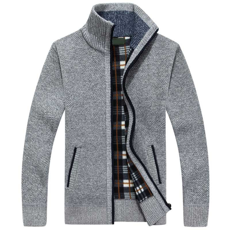WW | Herren Strickjacke Mit Fleecefutter