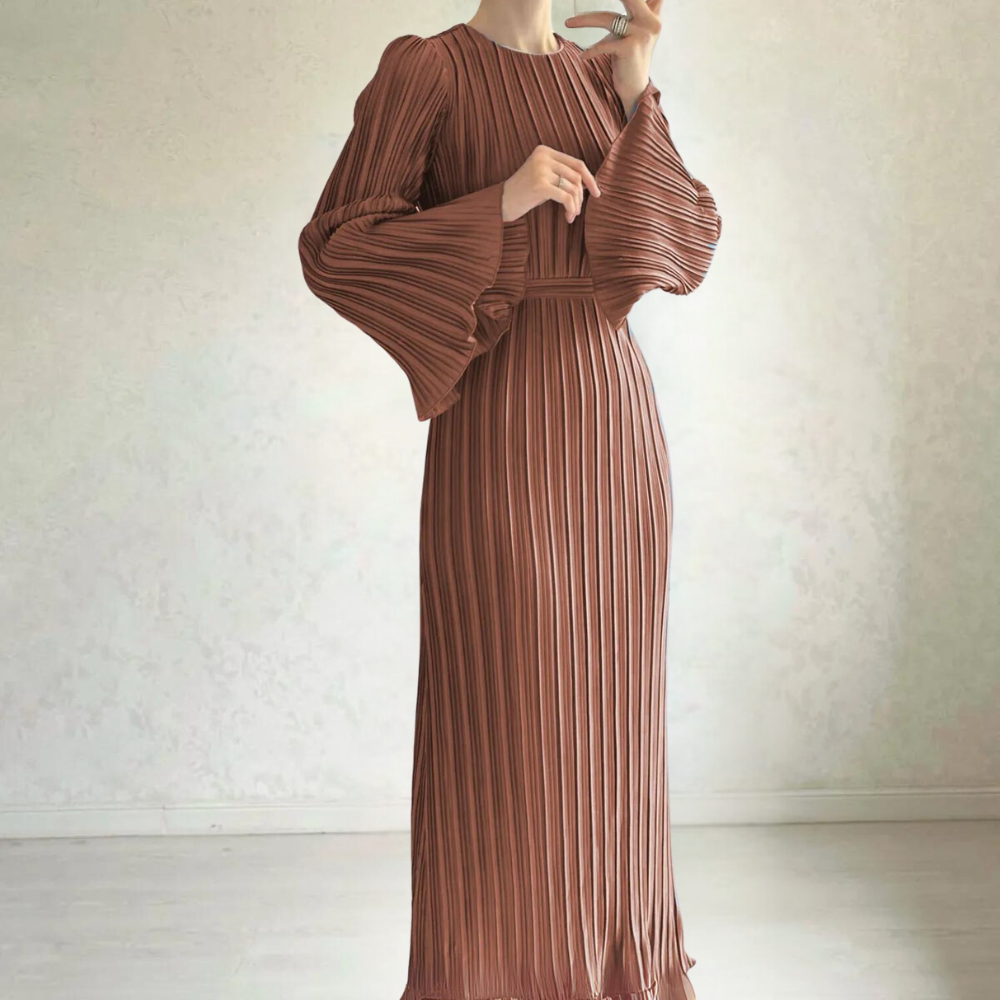 WW | Sophisticated Plissé Maxikleid für Damen
