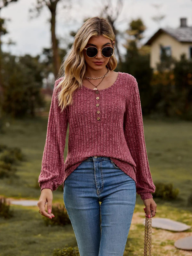 WW - Stilvolle Bluse Mit Langen Ärmeln Für Damen