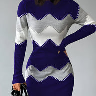 WW | gestricktes Bodycon-Minikleid Für Frauen