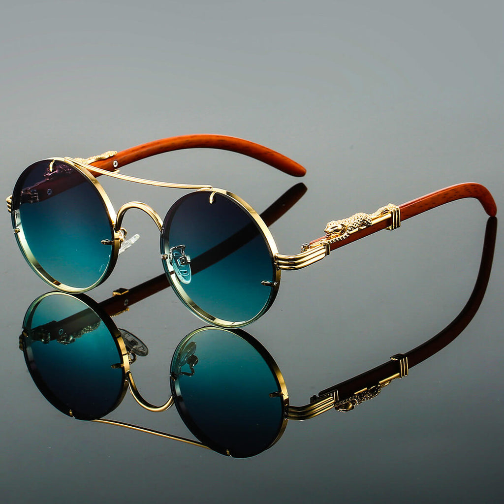 WW | Ovale Retro Sonnenbrille Aus Metall