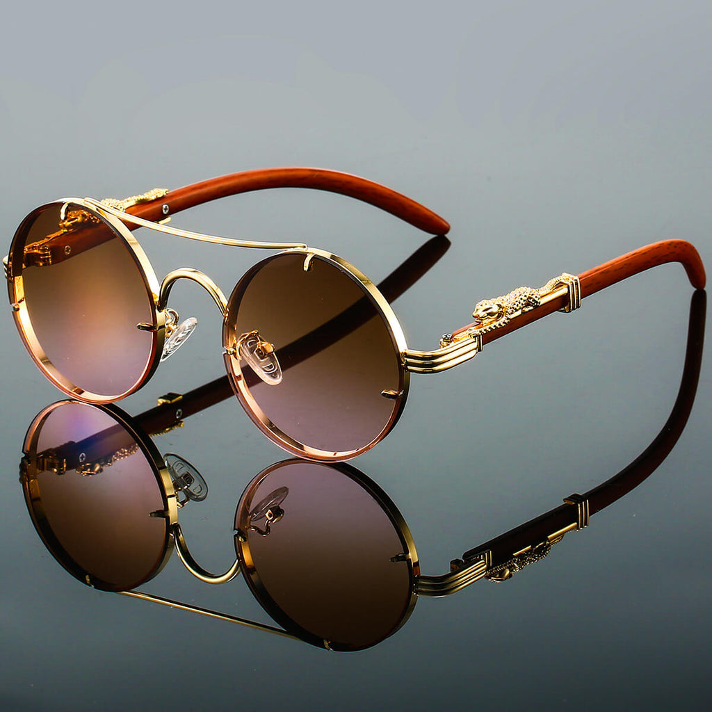 WW | Ovale Retro Sonnenbrille Aus Metall