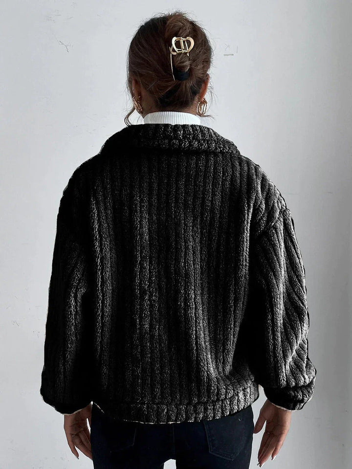 W&W Mode | Dicke Plüschjacke für Frauen