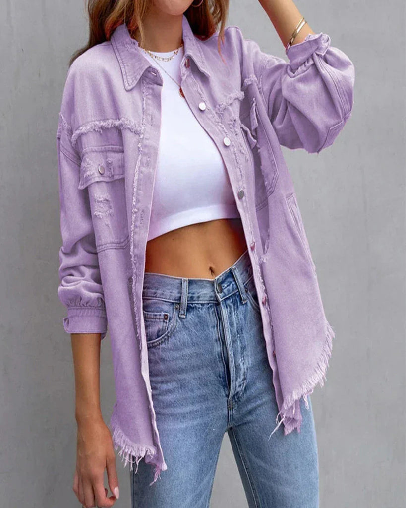 WW - Verscheurd denim jasje
