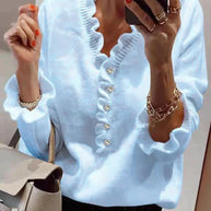 WW - Stylischer Pullover Mit Rüschen