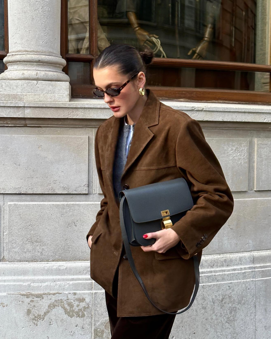 WW | und moderner Damen-Blazer aus Wildlederoptik