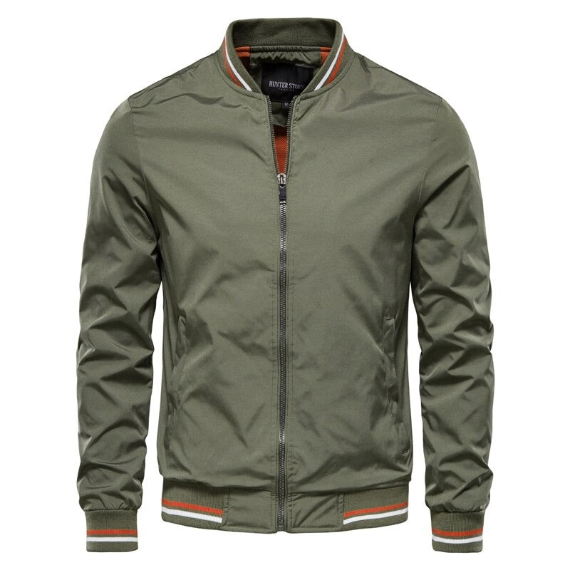 W&W Mode | Lässige Schlanke Passform Sommer Herren Bomberjacke