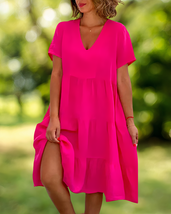 W&W Mode | Baumwoll-Leinen Kleid