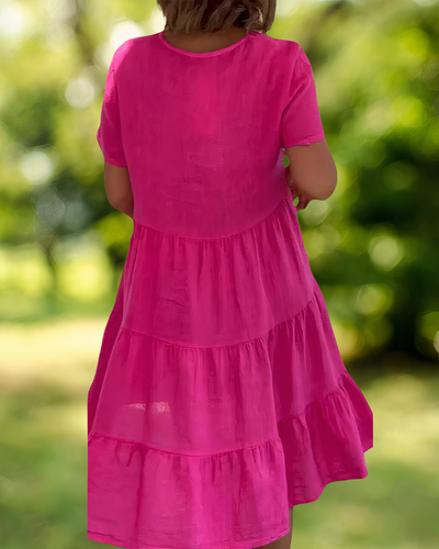 W&W Mode | Baumwoll-Leinen Kleid