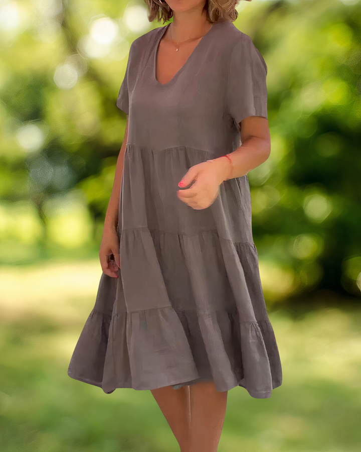 W&W Mode | Baumwoll-Leinen Kleid