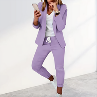 WW | Damen Blazer und Hosen Set - Elegant & Professionell