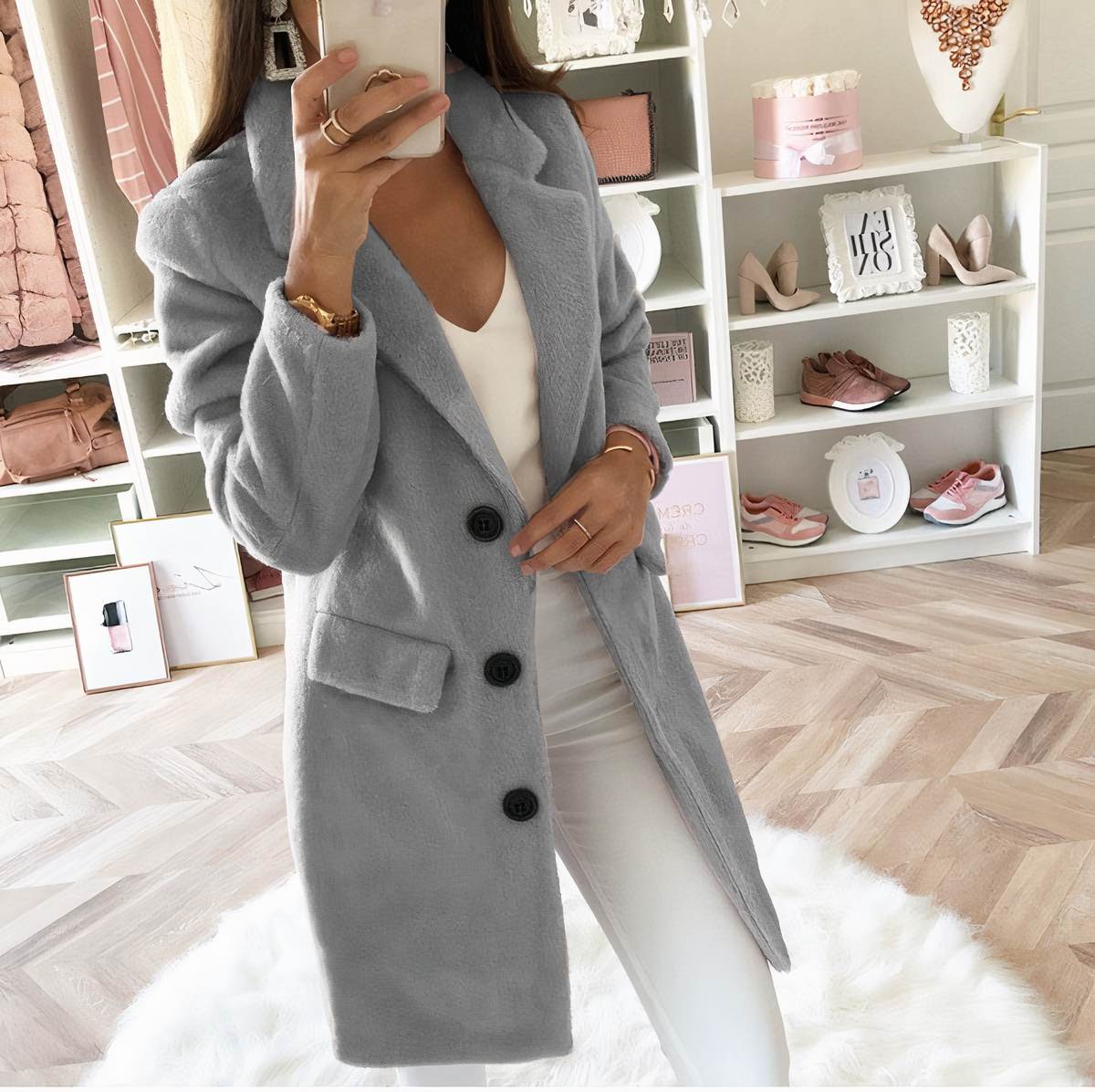 WW | Elegante Jacke mit Taschen für Damen