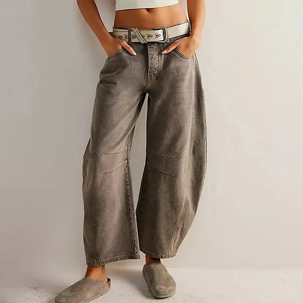 W&W Mode | Mid-Rise Jeans mit Tapered Beinen für Frauen