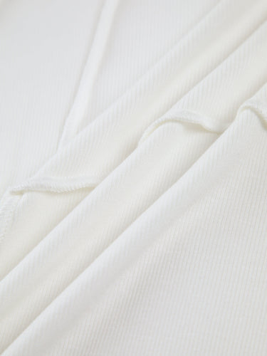 WW | Oberteil Rundhalsausschnitt schmale Passform Basic Langarmshirt Damenbekleidung