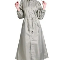 WW | Regenmantel Kapuze Taillenkordel Regenmantel Damen Wasserdichter Mantel