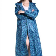 WW | Regenmantel Kapuze Taillenkordel Regenmantel Damen Wasserdichter Mantel