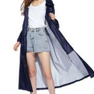 WW | Regenmantel Kapuze Taillenkordel Regenmantel Damen Wasserdichter Mantel