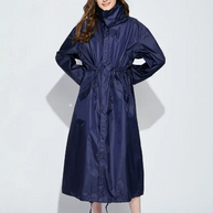 WW | Regenmantel Kapuze Taillenkordel Regenmantel Damen Wasserdichter Mantel
